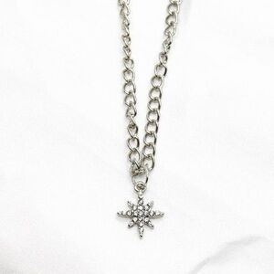 Silver Star Charm Necklace